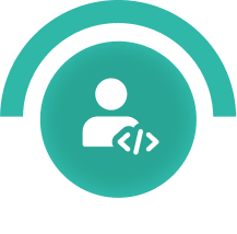 Pipeline and team development lever icon